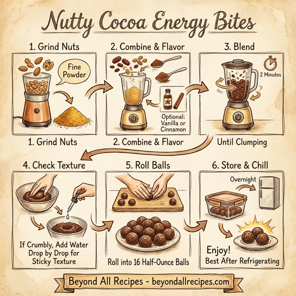 Nutty Cocoa Energy Bites instructions