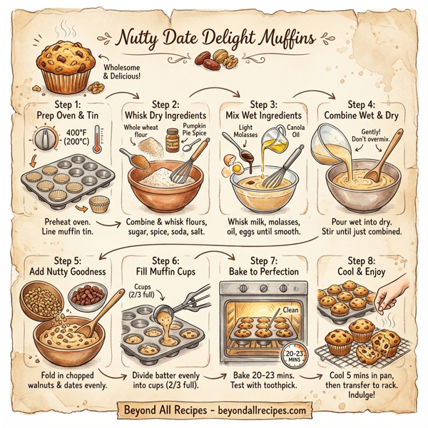 Nutty Date Delight Muffins instructions