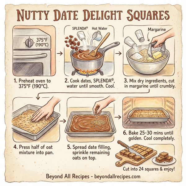 Nutty Date Delight Squares instructions