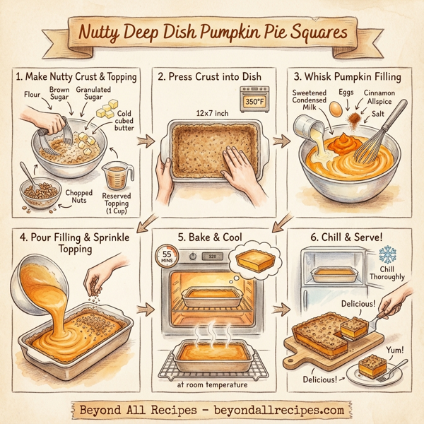 Nutty Deep Dish Pumpkin Pie Squares instructions