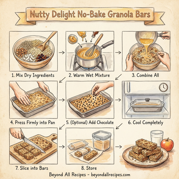 Nutty Delight No-Bake Granola Bars instructions