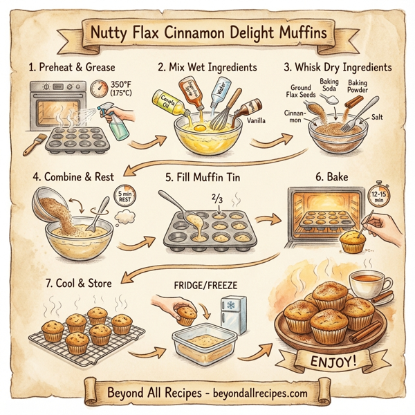 Nutty Flax Cinnamon Delight Muffins instructions