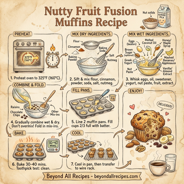 Nutty Fruit Fusion Muffins instructions