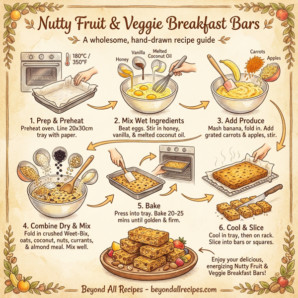 Nutty Fruit & Veggie Breakfast Bars instructions