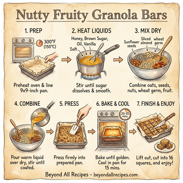 Nutty Fruity Granola Bars instructions