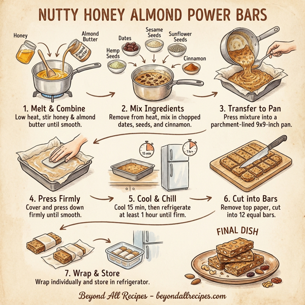 Nutty Honey Almond Power Bars instructions