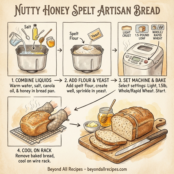 Nutty Honey Spelt Artisan Bread instructions
