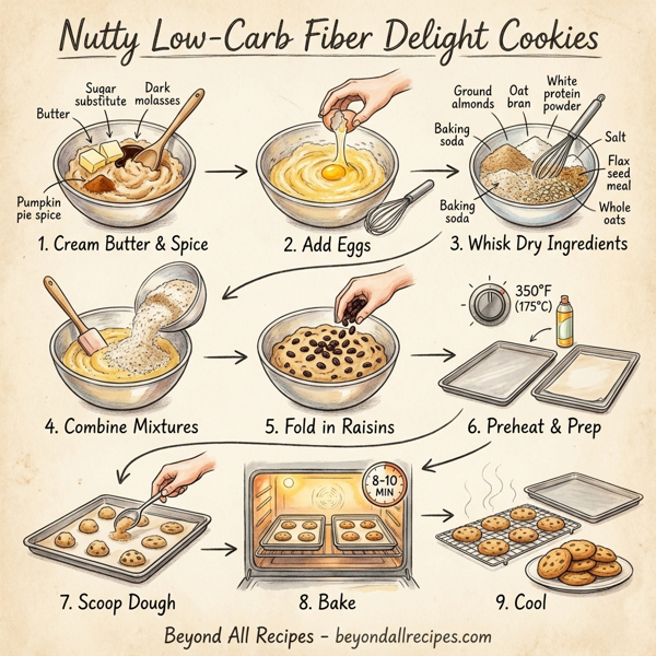 Nutty Low-Carb Fiber Delight Cookies instructions