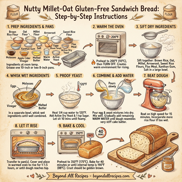 Nutty Millet-Oat Gluten-Free Sandwich Bread instructions