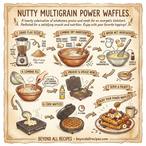Nutty Multigrain Power Waffles instructions