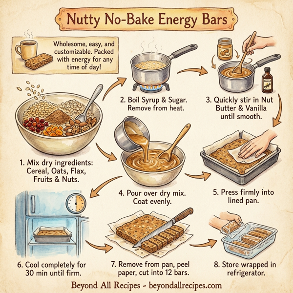 Nutty No-Bake Energy Bars instructions