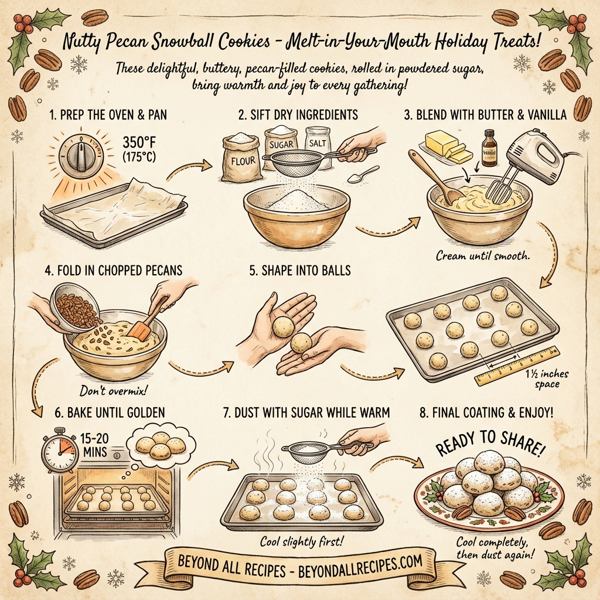 Nutty Pecan Snowball Cookies instructions