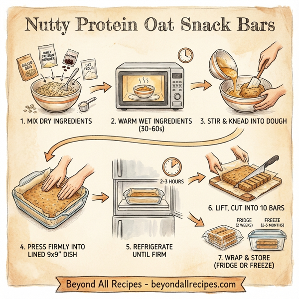 Nutty Protein Oat Snack Bars instructions