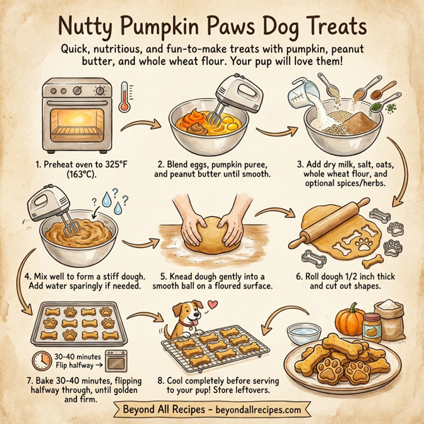 Nutty Pumpkin Paws Dog Treats instructions