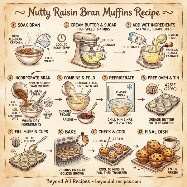 Nutty Raisin Bran Muffins instructions
