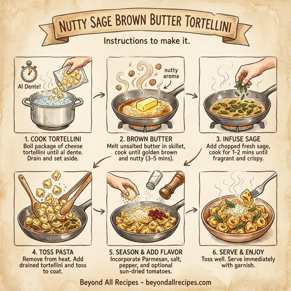 Nutty Sage Brown Butter Tortellini instructions