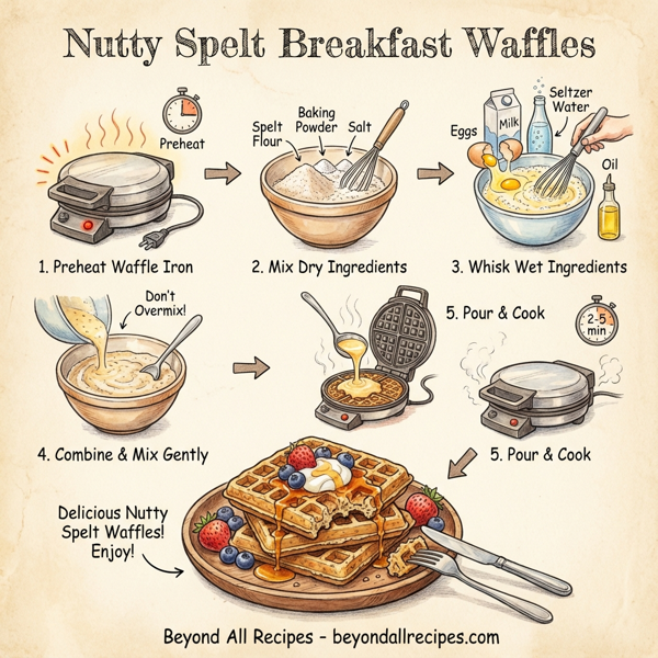 Nutty Spelt Breakfast Waffles instructions