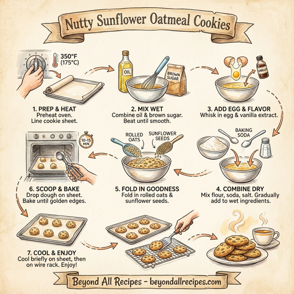 Nutty Sunflower Oatmeal Cookies instructions