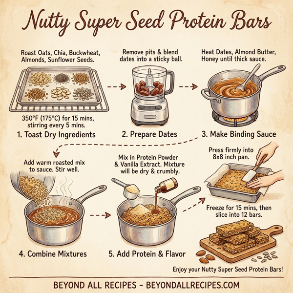 Nutty Super Seed Protein Bars instructions