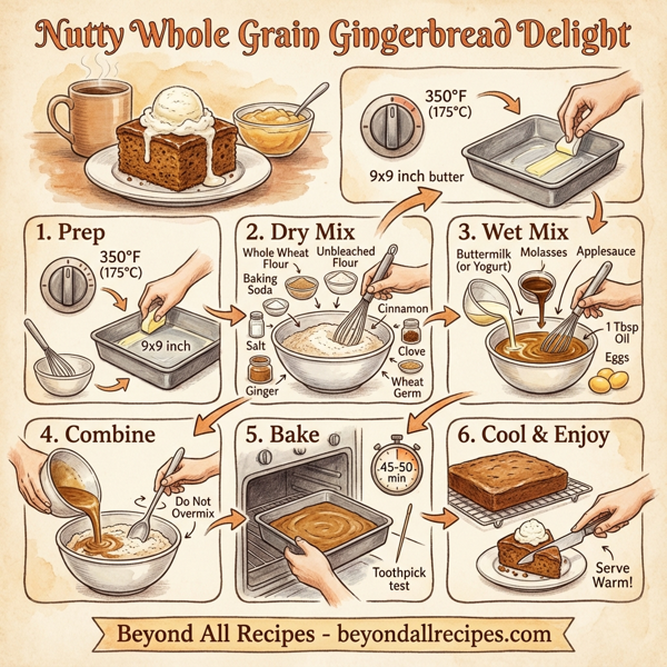 Nutty Whole Grain Gingerbread Delight instructions