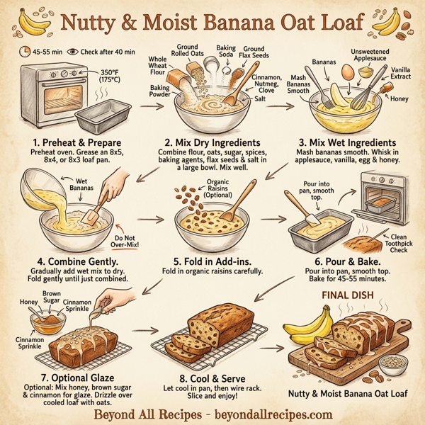 Nutty & Moist Banana Oat Loaf instructions