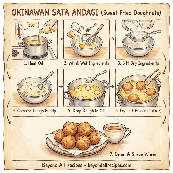 Okinawan Sata Andagi (Sweet Fried Doughnuts) instructions