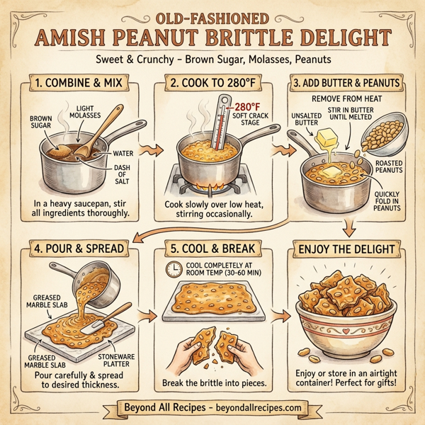 Old-Fashioned Amish Peanut Brittle Delight instructions