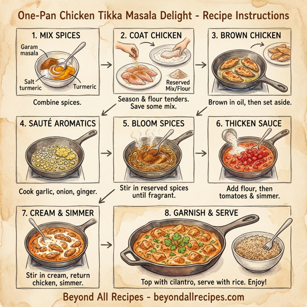 One-Pan Chicken Tikka Masala Delight instructions