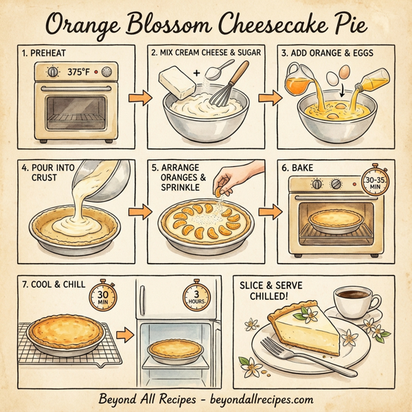 Orange Blossom Cheesecake Pie instructions