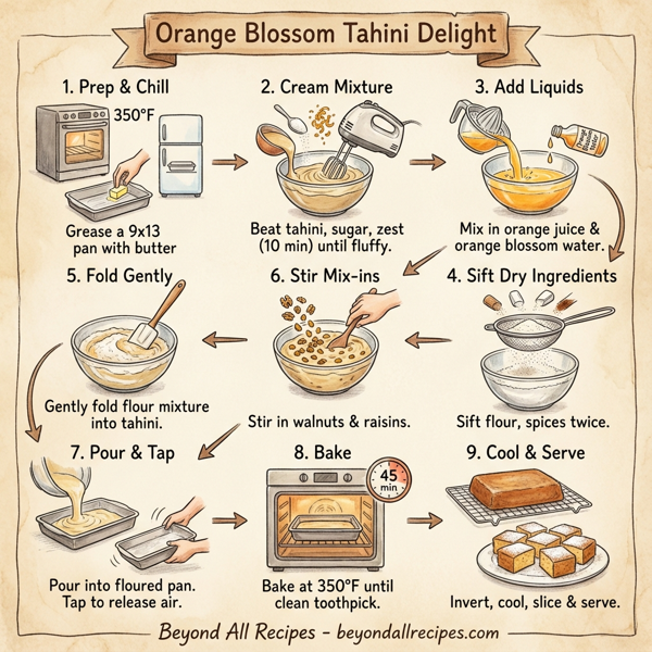 Orange Blossom Tahini Delight instructions