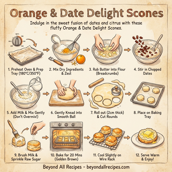 Orange & Date Delight Scones instructions