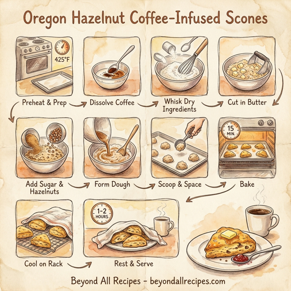 Oregon Hazelnut Coffee-Infused Scones instructions