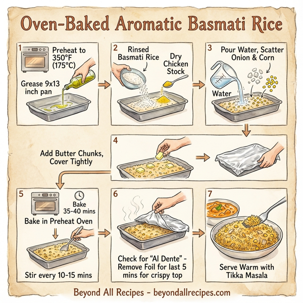 Oven-Baked Aromatic Basmati Rice instructions