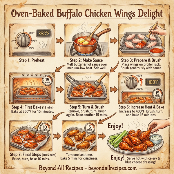 Oven-Baked Buffalo Chicken Wings Delight instructions