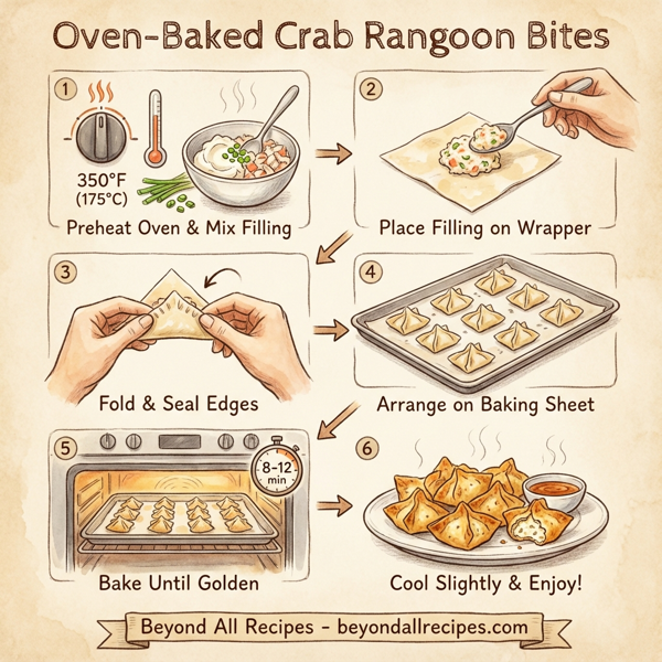 Oven-Baked Crab Rangoon Bites instructions