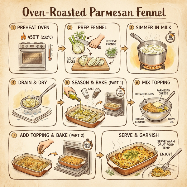 Oven-Roasted Parmesan Fennel instructions
