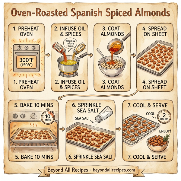 Oven-Roasted Spanish Spiced Almonds instructions