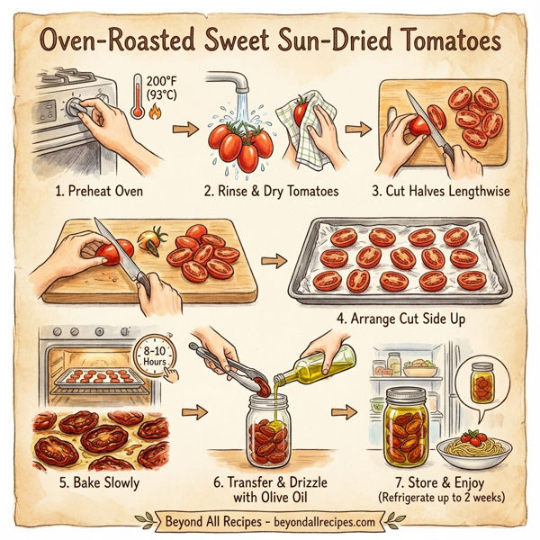 Oven-Roasted Sweet Sun-Dried Tomatoes instructions