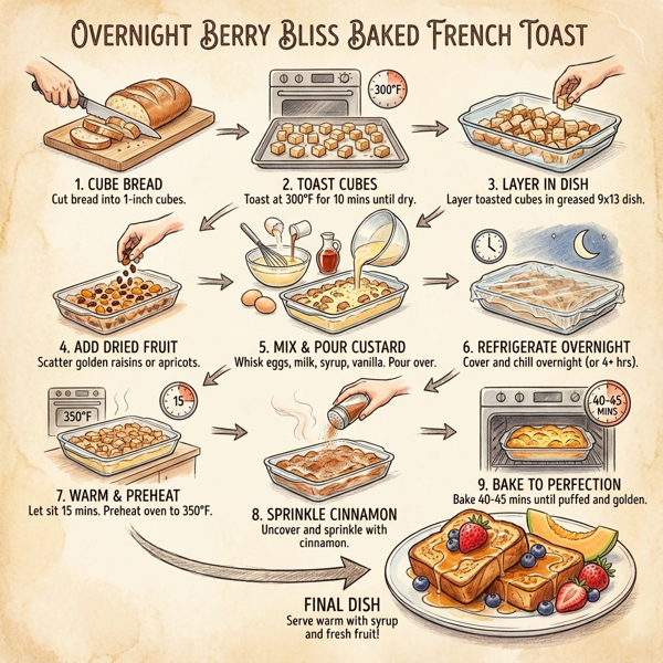 Overnight Berry Bliss Baked French Toast instructions