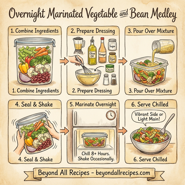 Overnight Marinated Vegetable and Bean Medley instructions