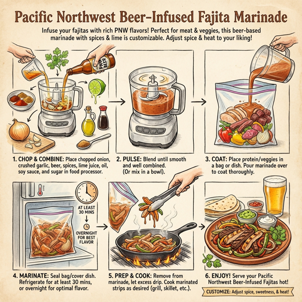 Pacific Northwest Beer-Infused Fajita Marinade instructions