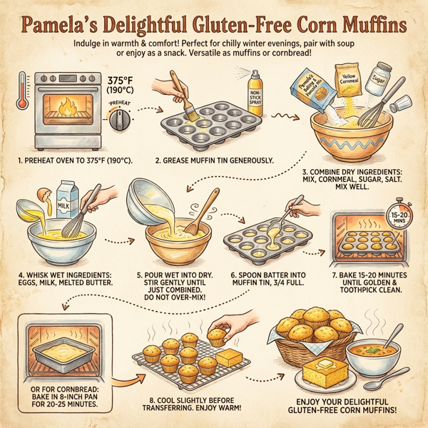 Pamela's Delightful Gluten-Free Corn Muffins instructions