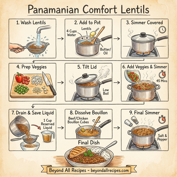 Panamanian Comfort Lentils instructions