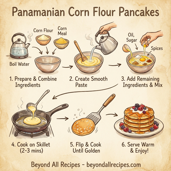 Panamanian Corn Flour Pancakes instructions