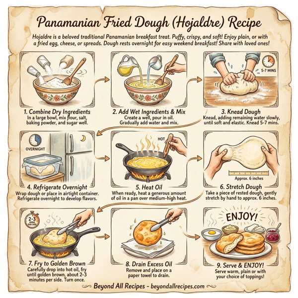 Panamanian Fried Dough (Hojaldre) instructions