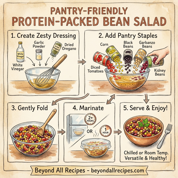 Pantry-Friendly Protein-Packed Bean Salad instructions