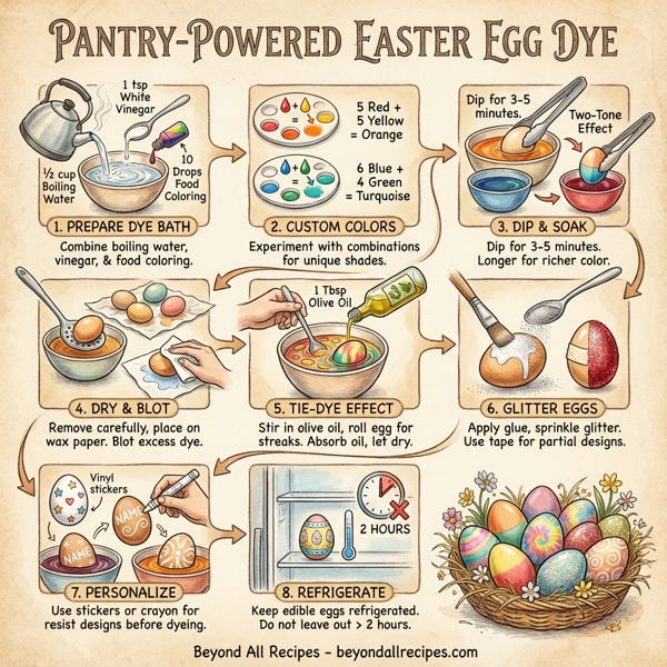 Pantry-Powered Easter Egg Dye instructions