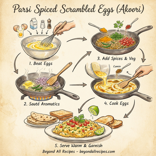 Parsi Spiced Scrambled Eggs (Akoori) instructions