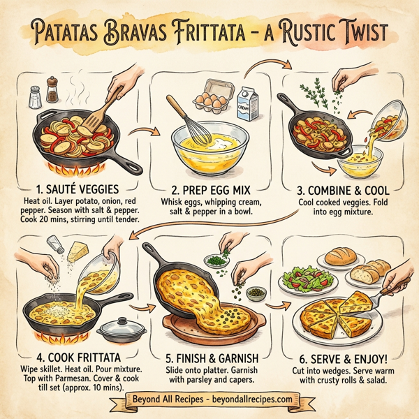 Patatas Bravas Frittata instructions