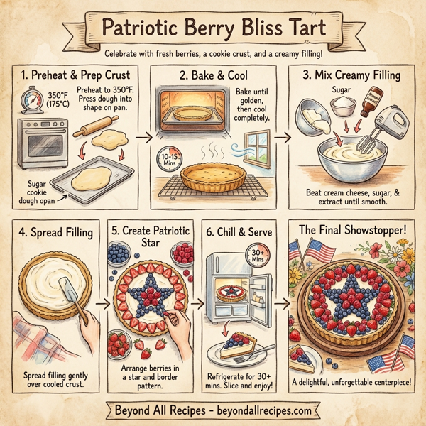 Patriotic Berry Bliss Tart instructions